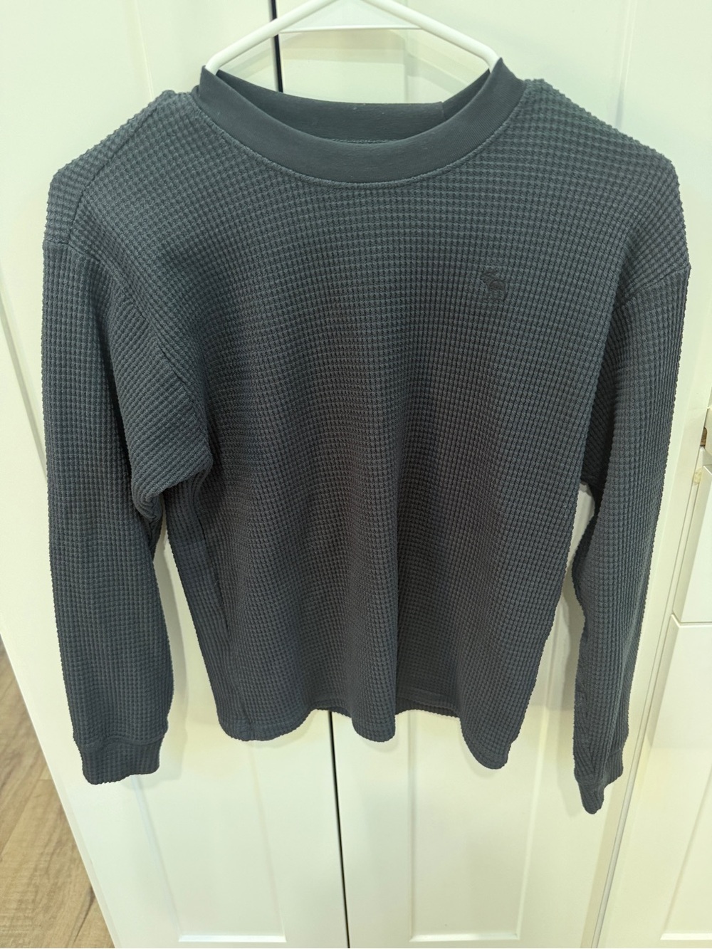 abercrombie kids Dark Gray Waffle Knit Pullover
